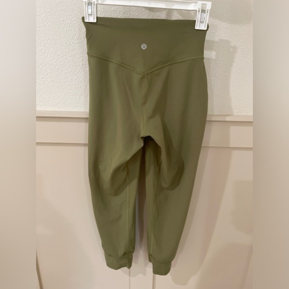 Lululemon Align Leggings High Rise Women’s Jogger Cropped Green Yoga Pants - Picture 14 of 16